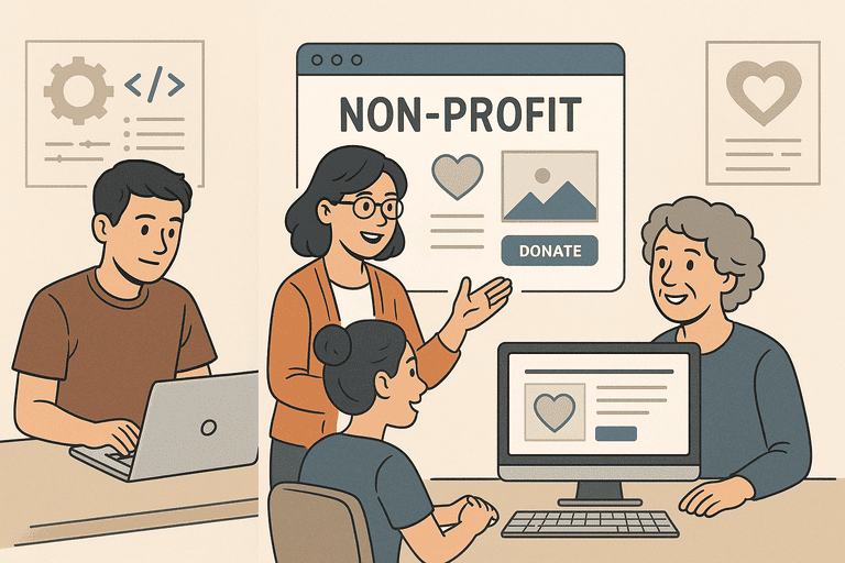 💙 הסיפור של עמותת "לב פתוח" – איך בניית אתר לעמותה שינתה הכול